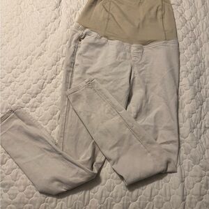 Isabel Maternity by Ingrid & Isabel Tan and Cream Pants